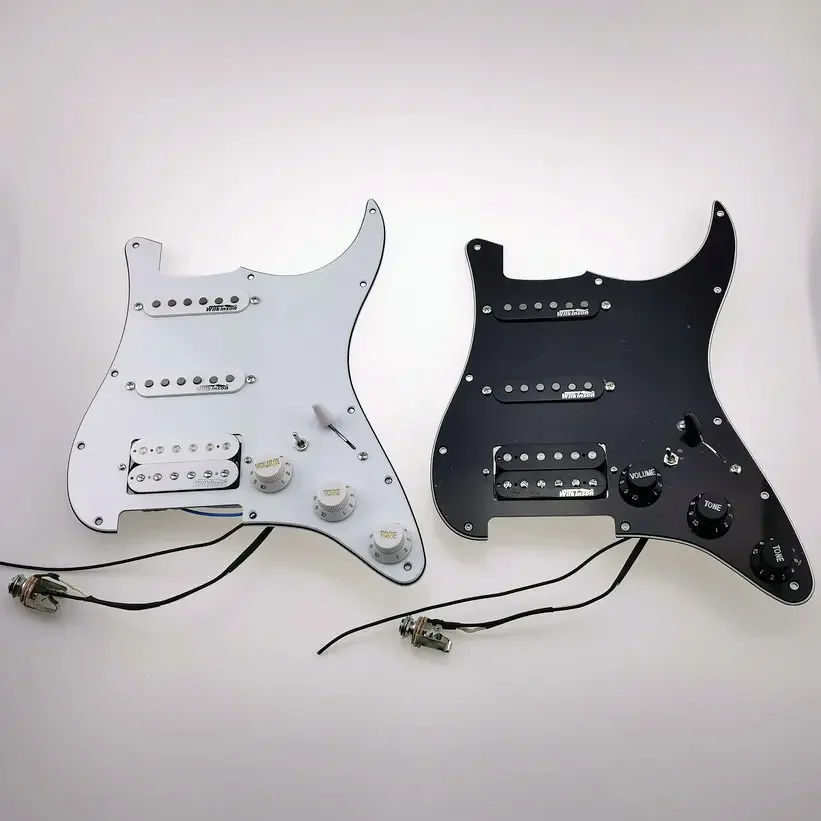 

Wilkinson Alnico5 7-Way type fully loaded pickguard AlNiCo Pickups Single coil SSH Pickups /1 Set