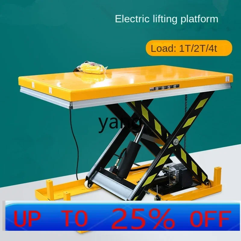 CX elektrische lift kleine hydraulische hefplatformwagen 2 ton U-lift losplatform