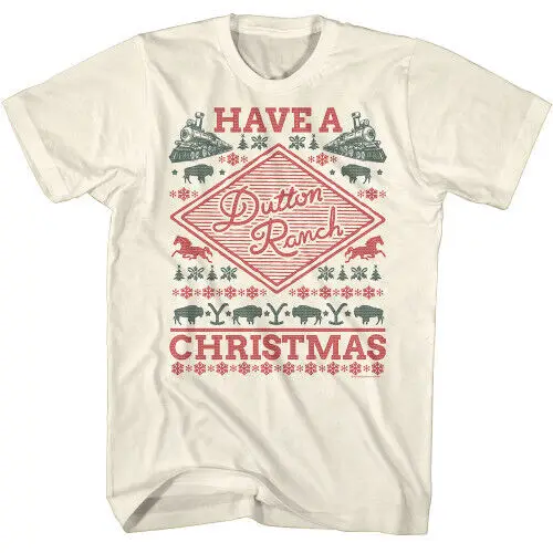 

Yellowstone Dutton Ranch Christmas T-Shirt - Natural