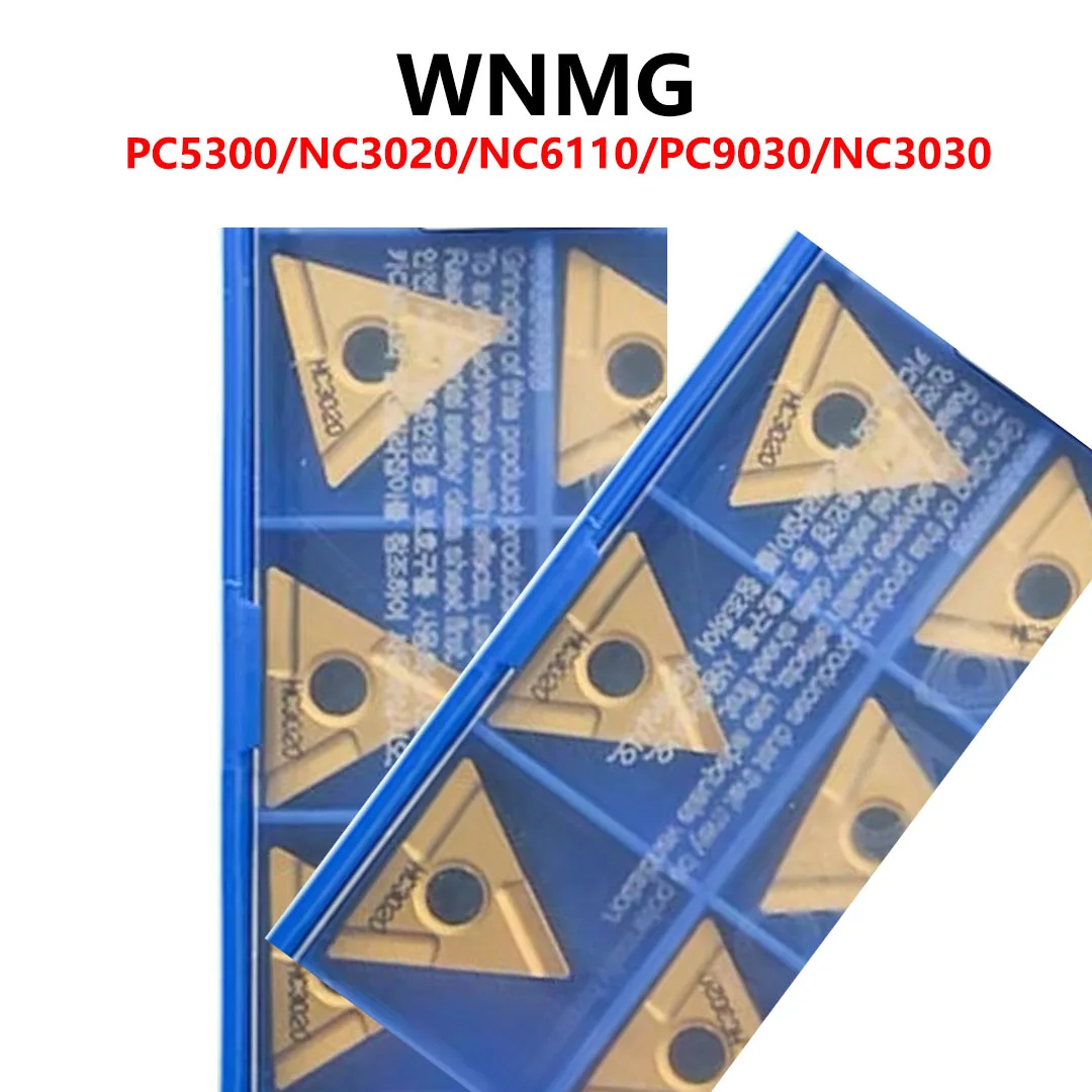Original 10pcs TNMX160404L TNMX160404R TNMX160408R NC3120 NC3020 NC3030 Turning Lathe CNC Carbide Inserts Triangular Tools
