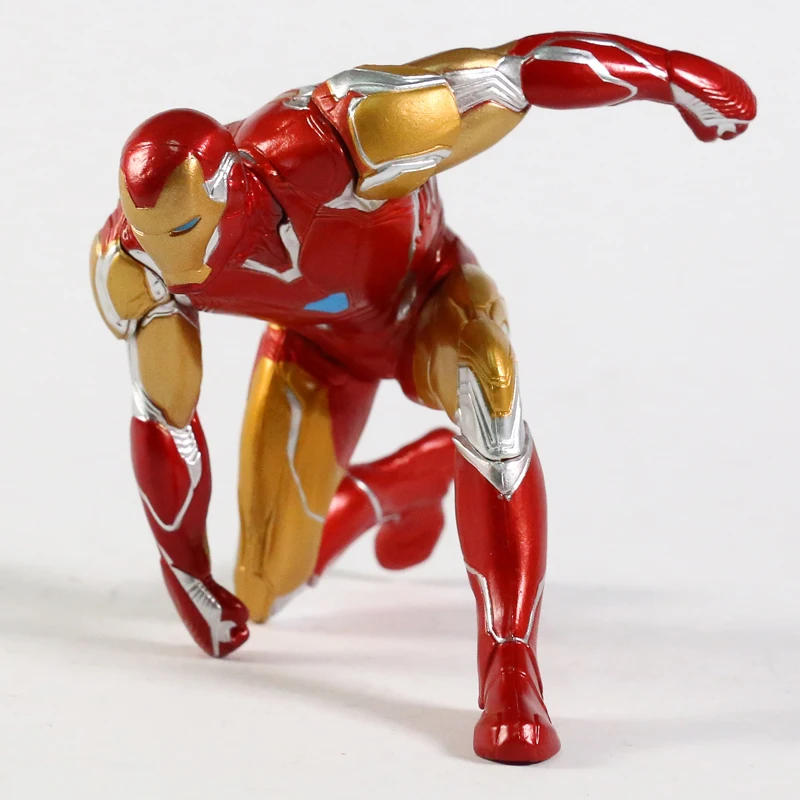 Avengers Captain America Spiderman Iron Man Mark MK 50 Mini PVC Figure Model Toy Collection Doll