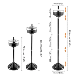 Stainless Steel Ashtray with Lid Outdoor Indoor Adjustable Height Floor Standing Ash Tray Smoking Cigarette Detachable Ashtray