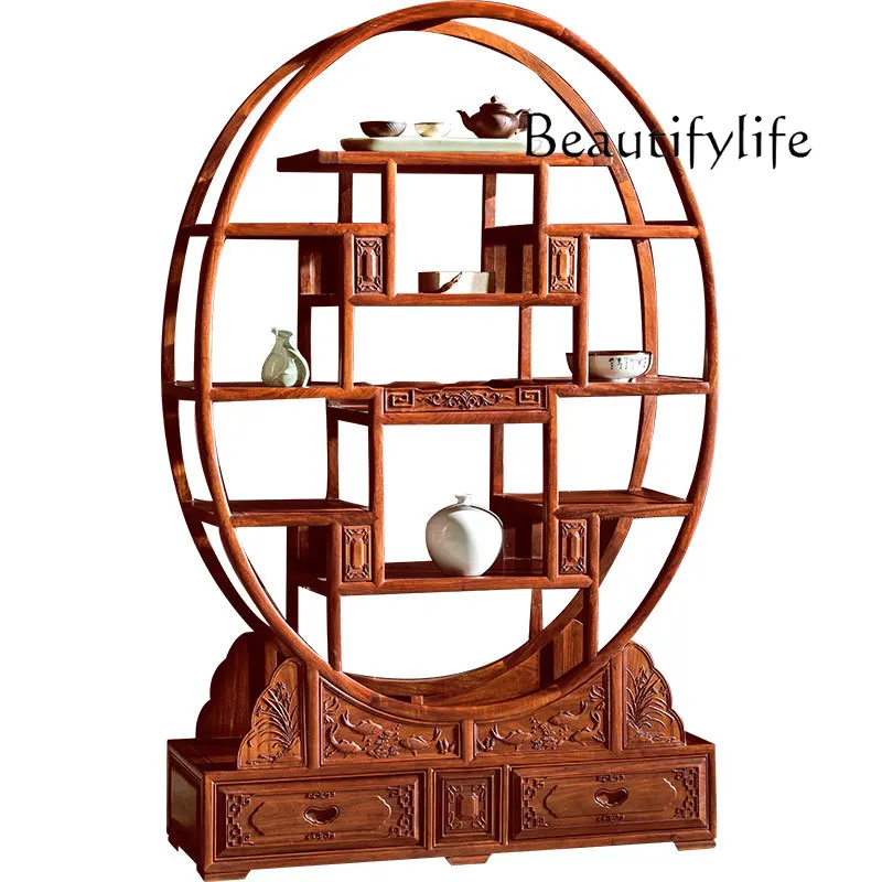 

Bogu frame solid wood new Chinese partition mahogany display designer fashion living room Duobao Pavilion