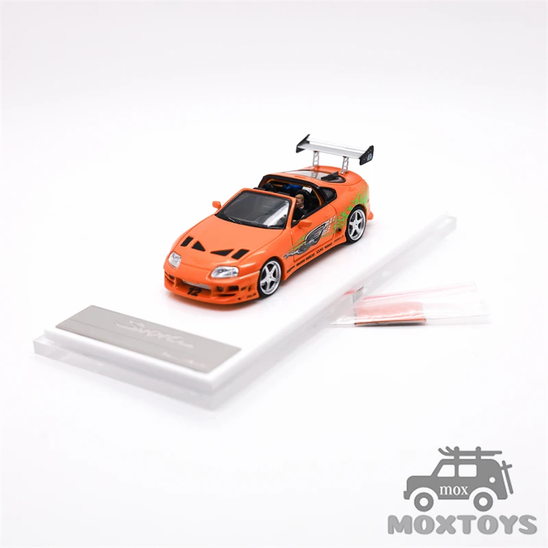 **الطلب المسبق ** سرعة سريعة FS 1:64 Supra Targa A80 Bomex FNF برتقالي عادي / فاخر محدود999 نموذج سيارة دييكاست
