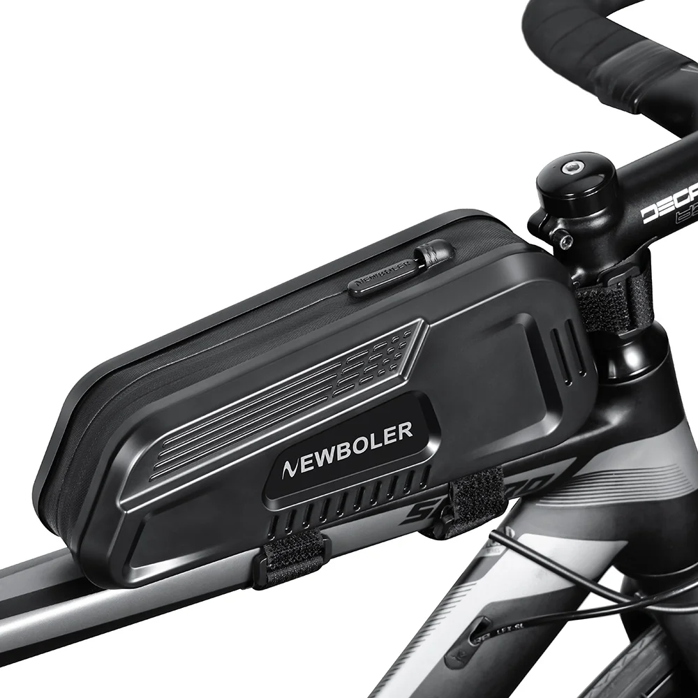AliExpress NEWBOLER Bicycle Bag Rainproof Cycling Top Front Tube Frame Bag Large Capacity MTB Road Bicycle Pannier Black Bike Accessories