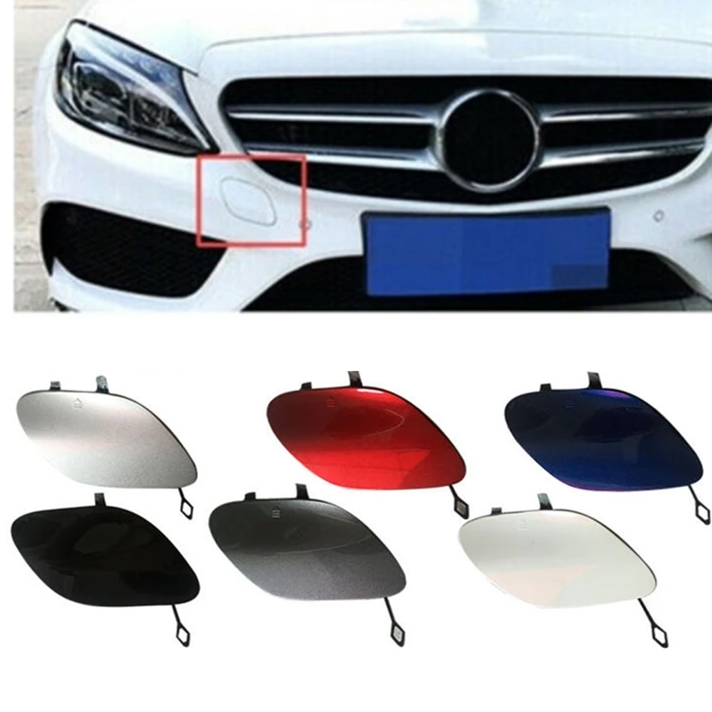 

Car Front Bumper Tow Eye Hook Trailer Cap Access Hole Traction Cover For Mercedes Benz C Class W205 C180 C200 C260 2015-2018