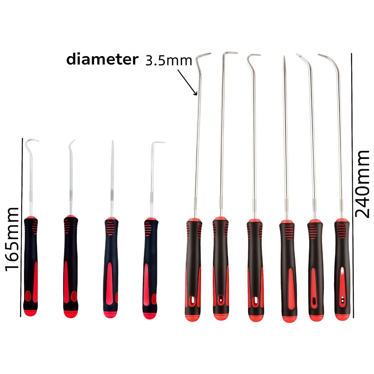4-10Pcs O-Ring Gasket Pick Hooks Set Auto Oil Seal Screwdriver Puller Hose Removal Hook Kit Car Vehicle Repair Hand Tools