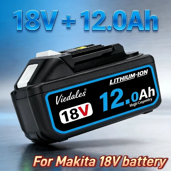 

100% original For Makita 18V Battery12000mAh, Suitable for Makita 18V BL1830 BL1840 BL1850 BL1860 power tools battery ️️⌛️