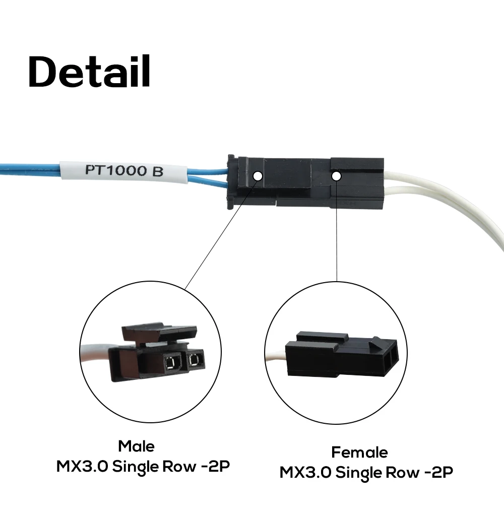 Trianglelab PT1000 Pro Bare Thermistor-Kartusche Hochtemperatur 450°C für Rapido Hotend TCHC Kit CHC Pro TR6 TD6 HOTEND – Detail 31