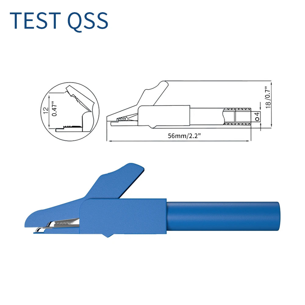 Imagem -04 - Qss-kit de Chumbo de Teste Multímetro Plugue Banana mm para Jacaré com Sonda Traseira q. T8008