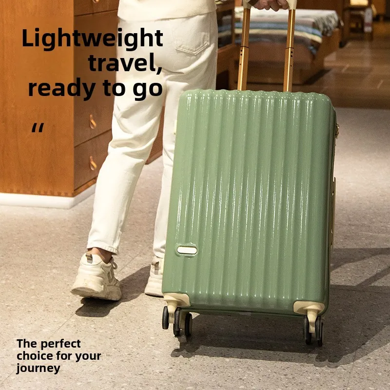 durable-luggage-women's-20-inch-boarding-box-lightweight-with-silent-universal-wheels-password-lock-abs-pc-material-stripe-pa