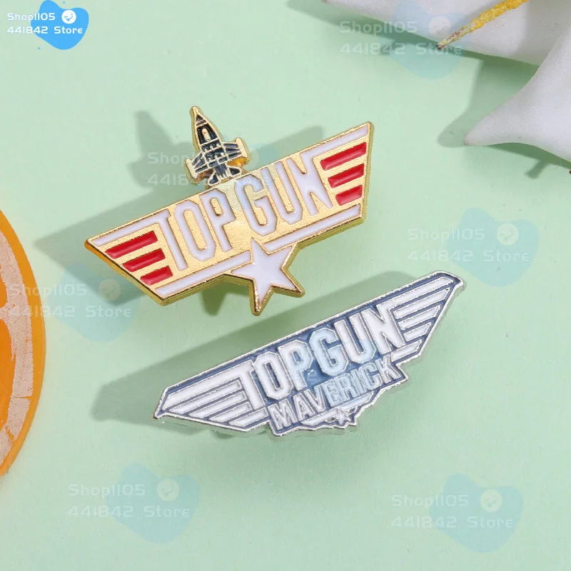 2026 New Top Gun Maverick Enamel Pin & Top Gun 40th Anniversary Keychain Brooch Lapel Badge Gifts For Military Lover