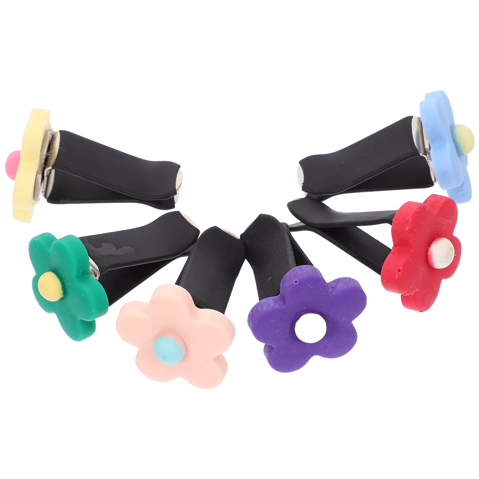 

6pcs Flower Shaped Car Air Freshener Clips Vent Diffuser Clip Outlet Freshener Car Interior Decoration Cute Aroma Clip Auto Vent