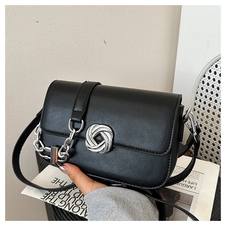 2025 Nuovo! Borsa da donna semplice in tinta unita - Lusso e versatile, spalla/tracolla, borsa quadrata piccola di fascia alta