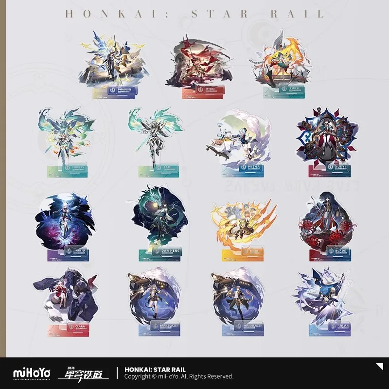 miHoYo Official Game Honkai Star Rail Acrylic Standee Hook DanHeng Mydei Phainon Anime Desktop Ornament Cosplay Halloween Gifts