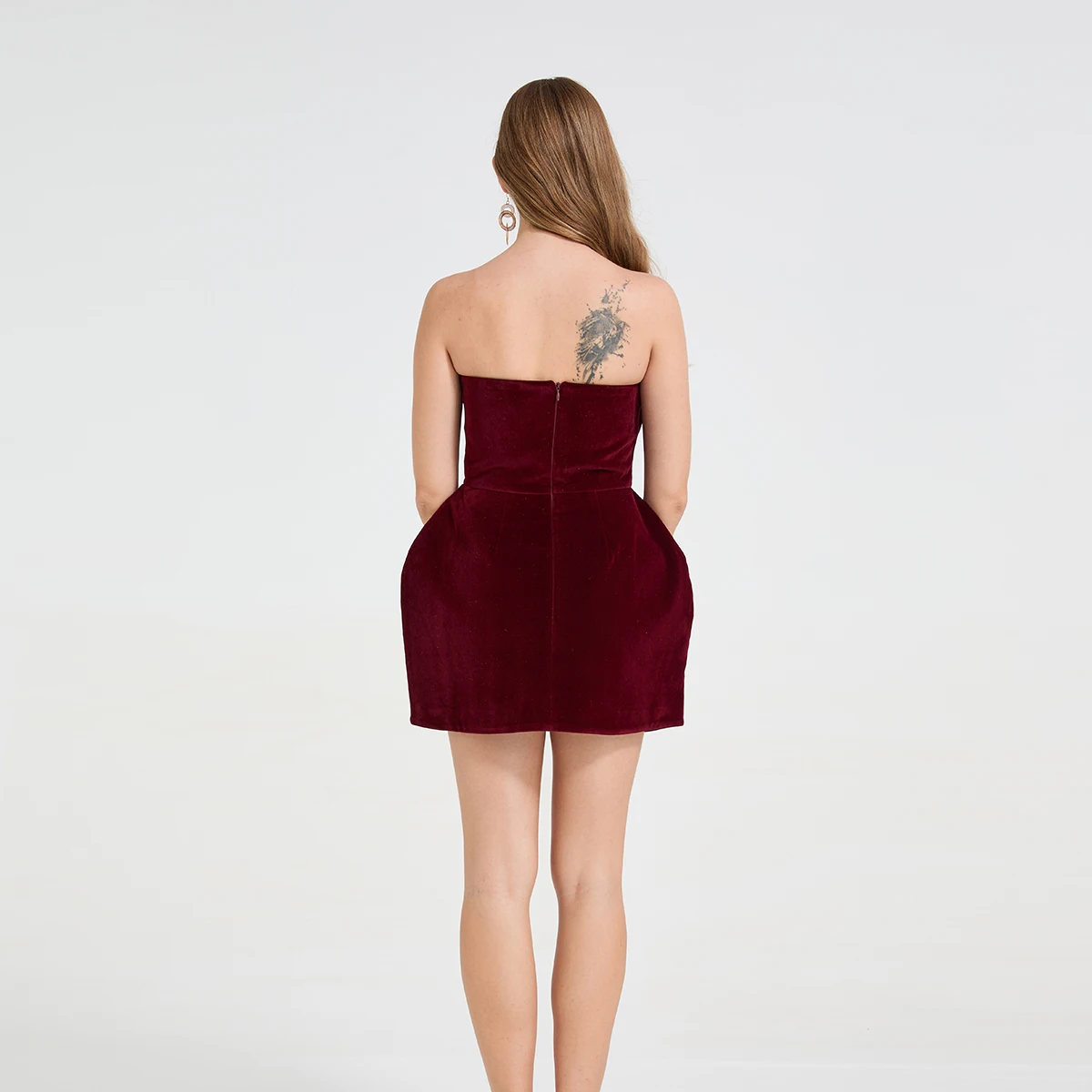 French High-end Luxury Fashion Evening Gown Women's 3D Heart Decoration Sleeveless Strapless Party Formal Dress Elegant Dresses