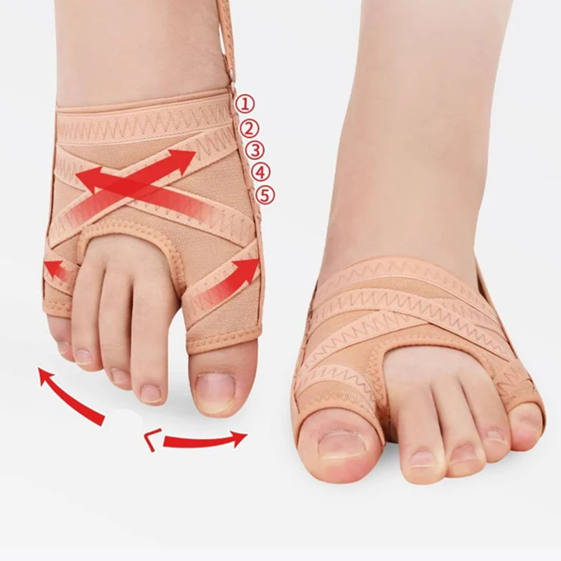 Stof Bunion1pc Corrector Ademend Voor Hallux Valgus Mouw Spacer Separator Teen Corrector Gemakkelijk te dragen Bunion Sokken Hardlopen