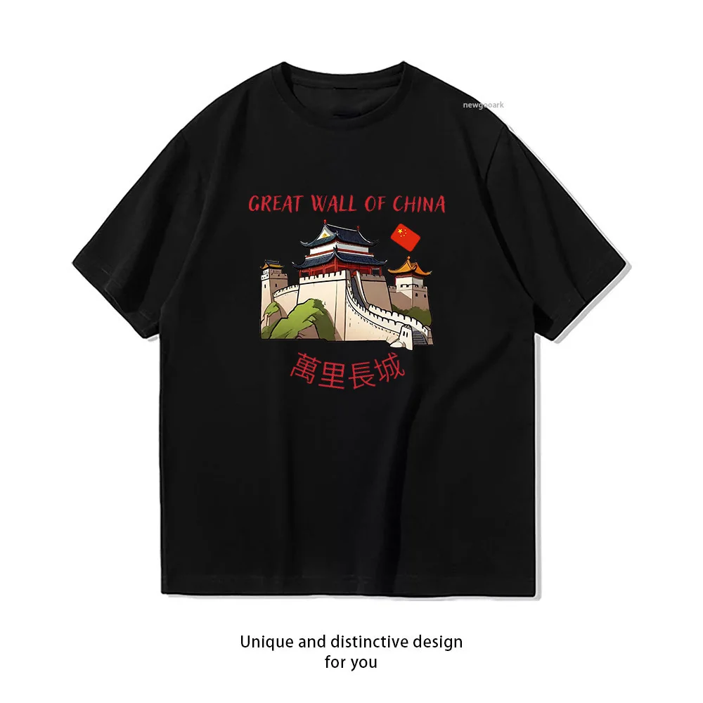 Great Wall of China T-Shirt woman man Casual cotton graphic t shirts Adult streetwear camisetas tops tee Short-sleev