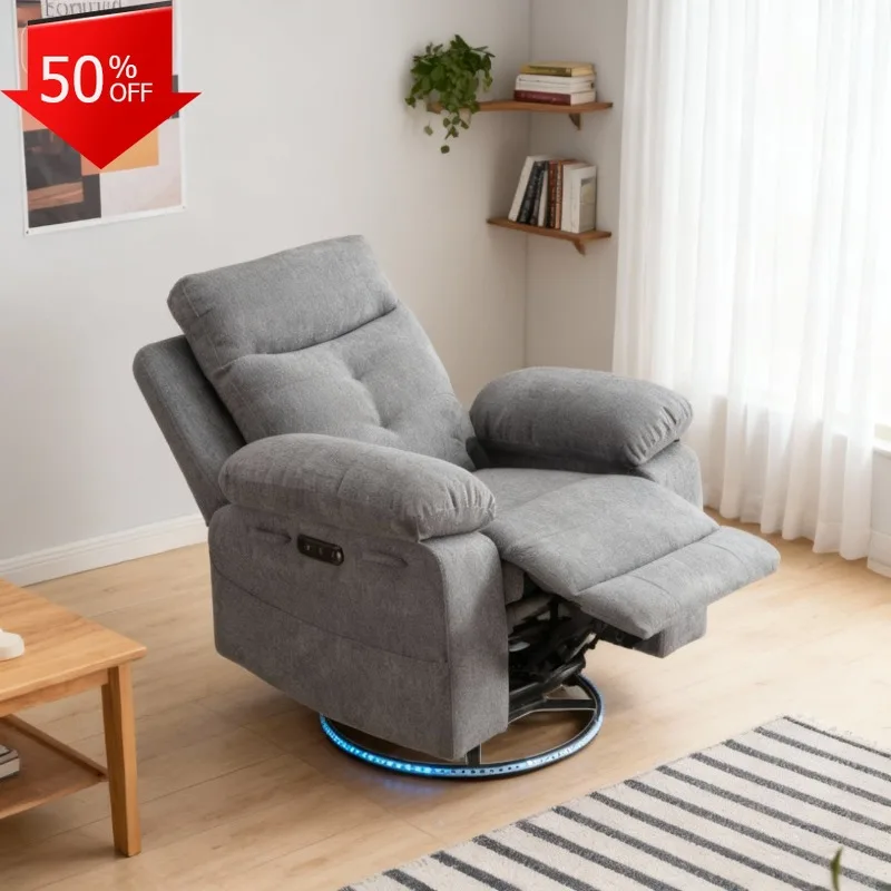 

Hot Selling American Style Modern Electric Recliner Sofa Wood Frame Leisure Chair with Charging Port Extendable Set