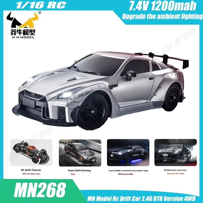 

MN Model MN268 1/16 2.4Ghz Full Proportion High Speed Remote Control Car Toys 4WD Rc Drift Car Electric Toy for Boys Aldult Rc