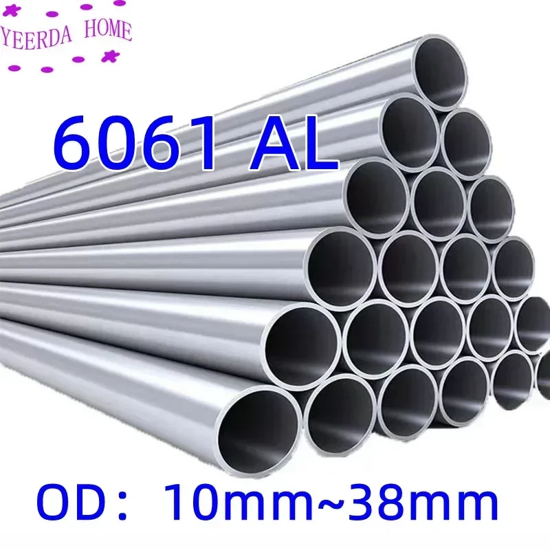 10mm~38mm Dia 6061 Aluminum Tube Pipe Hollow Aluminum Pipe Pipe Wall Thickness 1mm