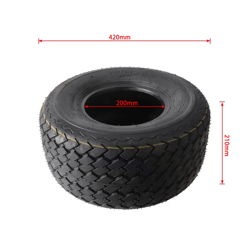 215/60‑8 18x8.50‑8 Golf Cart Tire Tubeless Tire Wear‑Resistant for Golf Cart Electric Scooter Patrol Sightseeing ATV