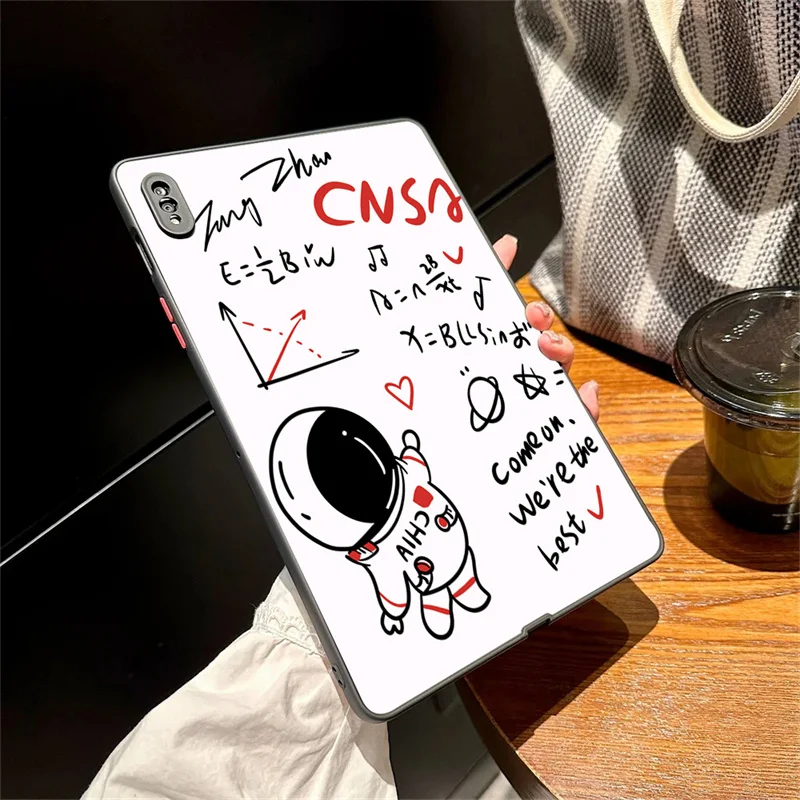 Astronaut Study Case Voor Samsung Galaxy Tab S8 S7 S9 11 Inch Case Galaxy Tab S7 Plus Fe S8 S9 Plus 12.4 A8 A7 S6 Lite Achterkant