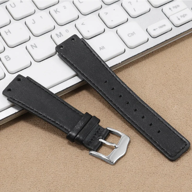 ENXI Genuine Leather CK Watchband For Men K4A211C3/K4A211C6 Series Convex CowLeather Watch Chain Pin Buckle18mm