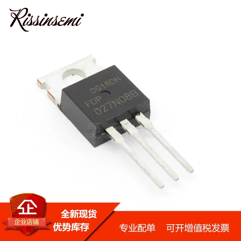 30PCS FDP027N08B 027N08B TO-220 223A 80V MOSFET New in Stock