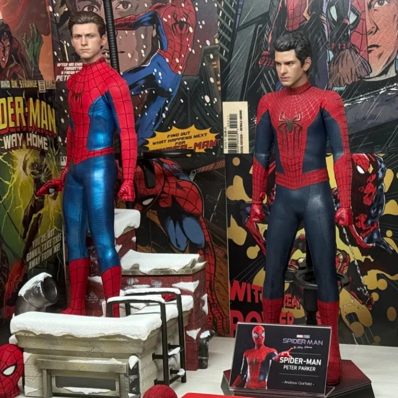 ألعاب ساخنة Mms679 Mms680 Mms658 مارفل سبايدر مان نو واي هوم جديد بدلة حمراء وزرقاء مجموعة شخصيات الحركة أنيمي هدايا الأطفال #1