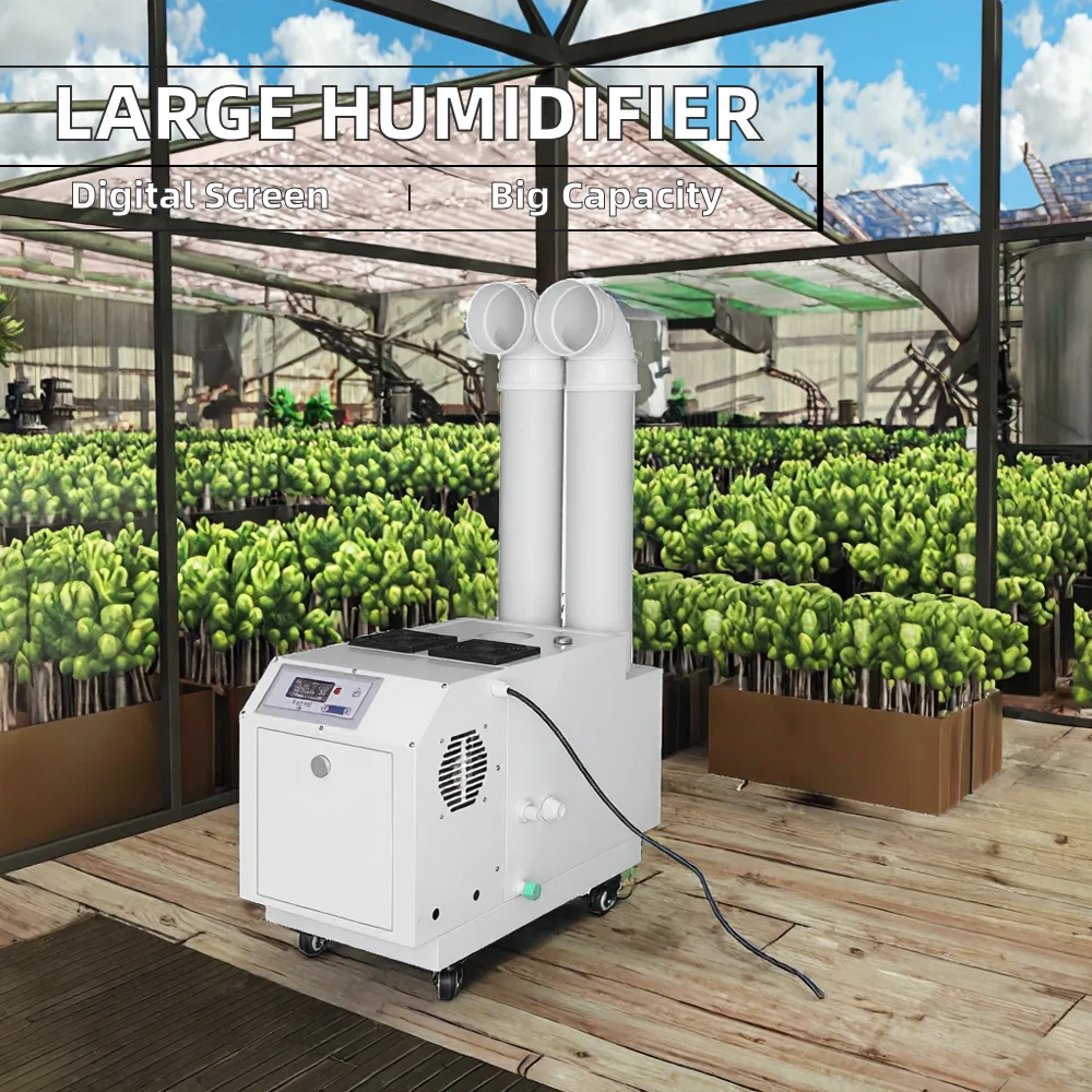 เครื่องเพิ่มความชื้นไฟฟ้าอุตสาหกรรมสำหรับการเพาะปลูกพืชผักสดในห้องเย็น ความจุขนาดใหญ่ 3-21 กก./ชม. สำหรับโรงเรือน