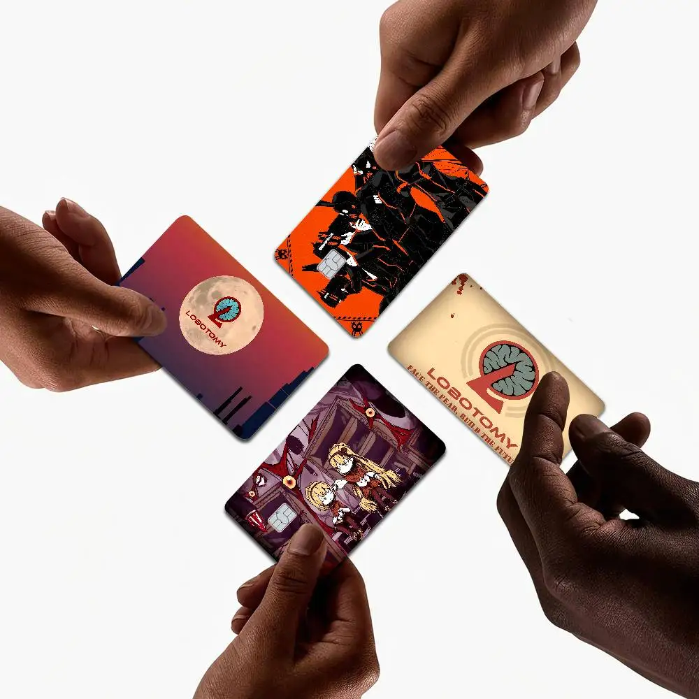 Game Lobotomy Corporation Diy Credit Debit Card Sticker Party Sticker Decoration Waterproof Small Chip Card Skin Sticker