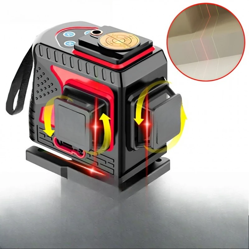 

Outdoor strong light level, red light 12-line infrared high-precision thin line green light automatic leveling