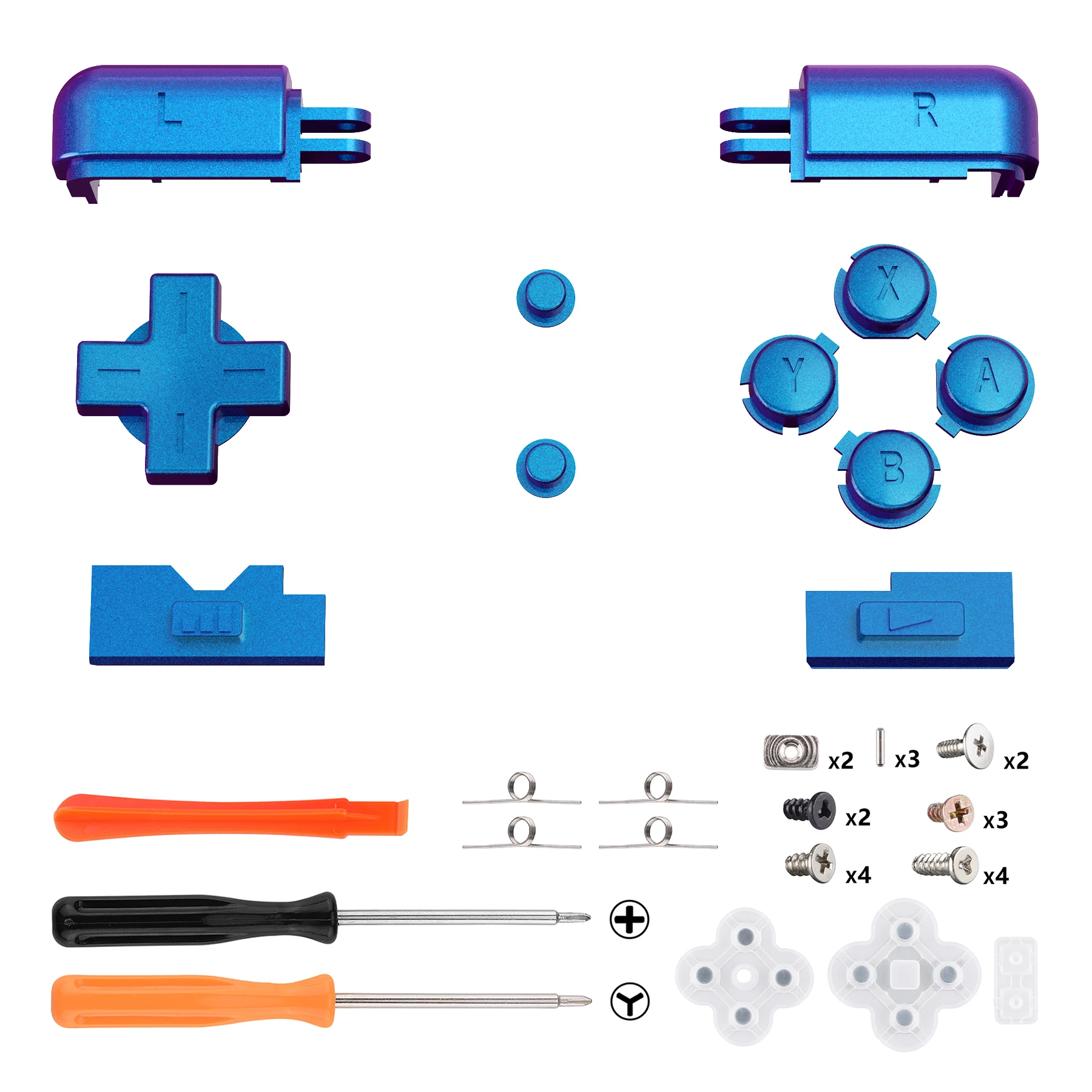 eXtremeRate Custom Replacement Full Set Buttons for Nintendo DS Lite NDSL, for Nintendo DS Lite HandLen - Various Colors