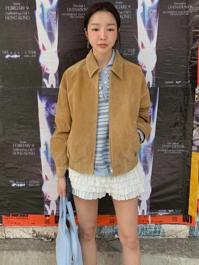 

Loose Striped Ne Knitwear Women's Korean Sle Spring Autumn Seasonal Faion Classic Vintage East Gate Pattern Design