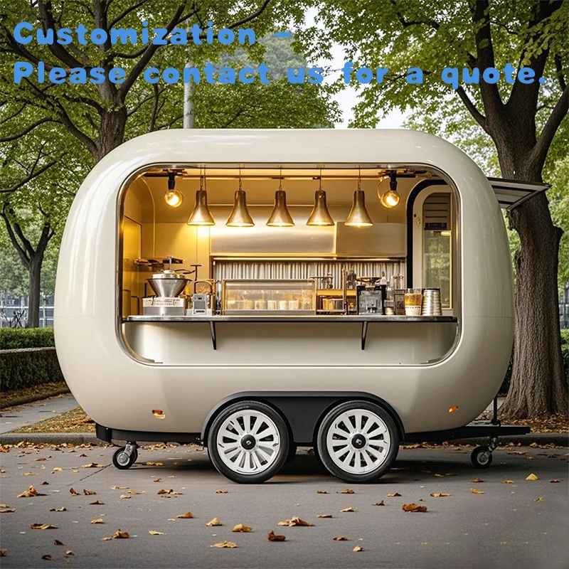 

custom.Mobile bar Station Push Cart Coffee Trailer Mobile Food Truck Concession Food Trailer Fully Equipped