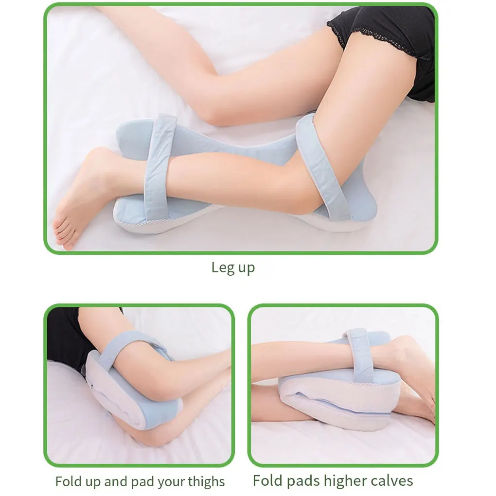 Leg Elevation Pillow With Strap Legs For Improved Circulation Made With Knee Pillow