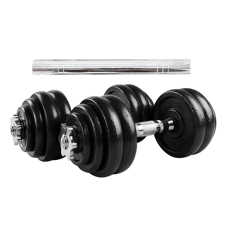 2026 5/20/30kg Adjustable Painting Dumbbell Set with Case Cast Iron Dumbbell Set with Connector Paint-baked Dumbbell Barbe