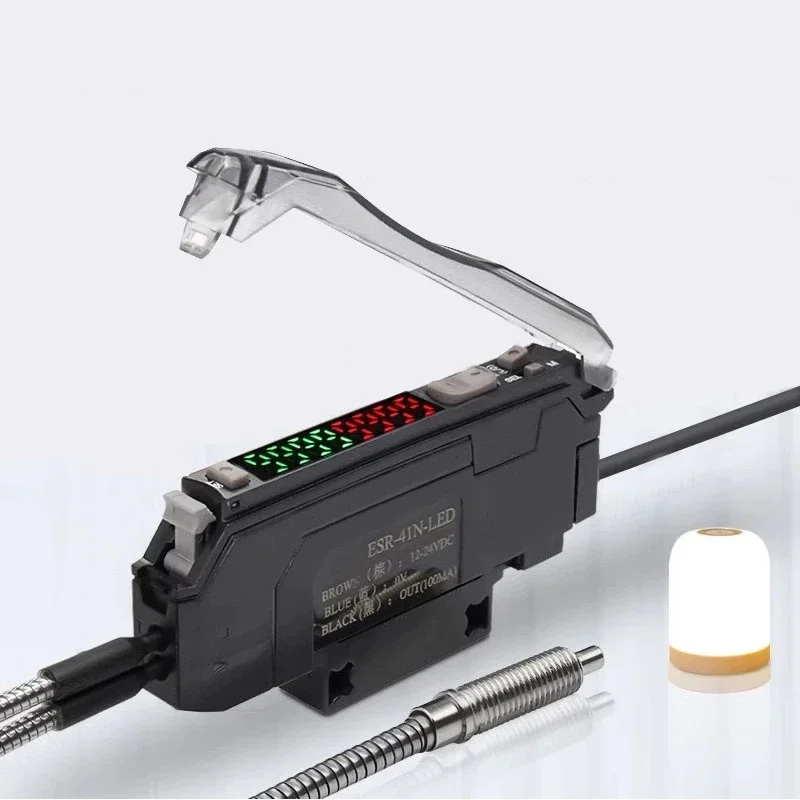 

One Click Intelligent Setting ESR-41N-LED Detection for Dead Lights and Bad Lights LED Light Source Detection Fiber Amplifier