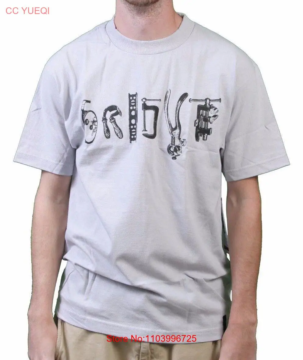 Orisue Mens Sliver Light Grey Hand Tools Arts & Crafts T-Shirt NWT