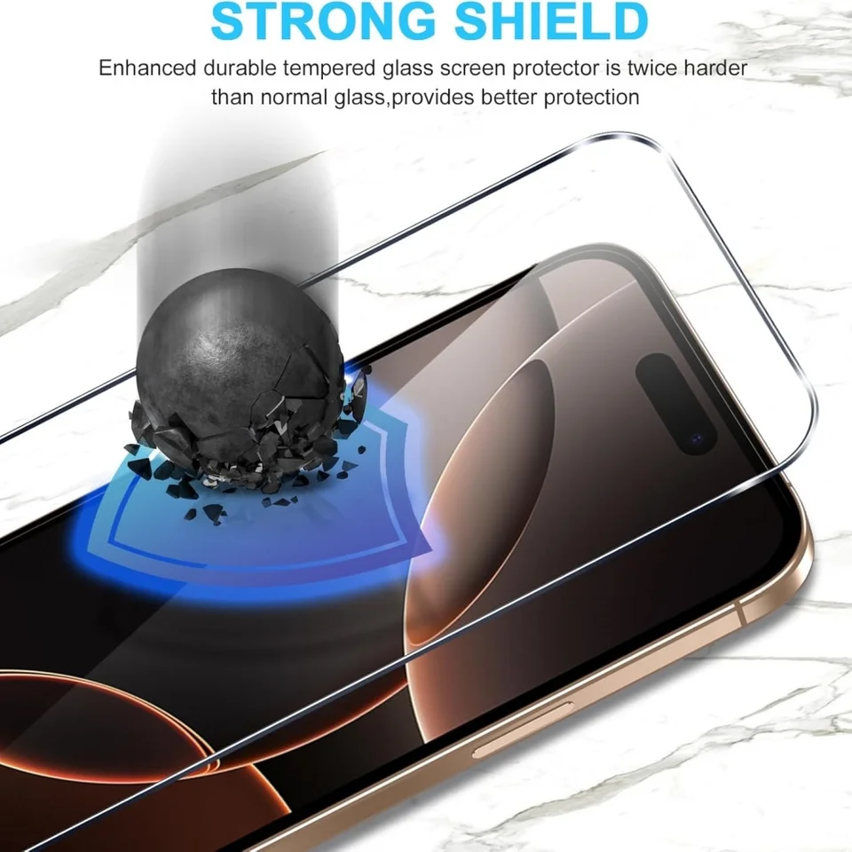1~5 Piezas Vidrio Templado HD para iPhone 18 16 17 Pro Max 17e 16e 15 14 13 12 Película Protectora para iPhone 11 13 Mini Vidrio 6