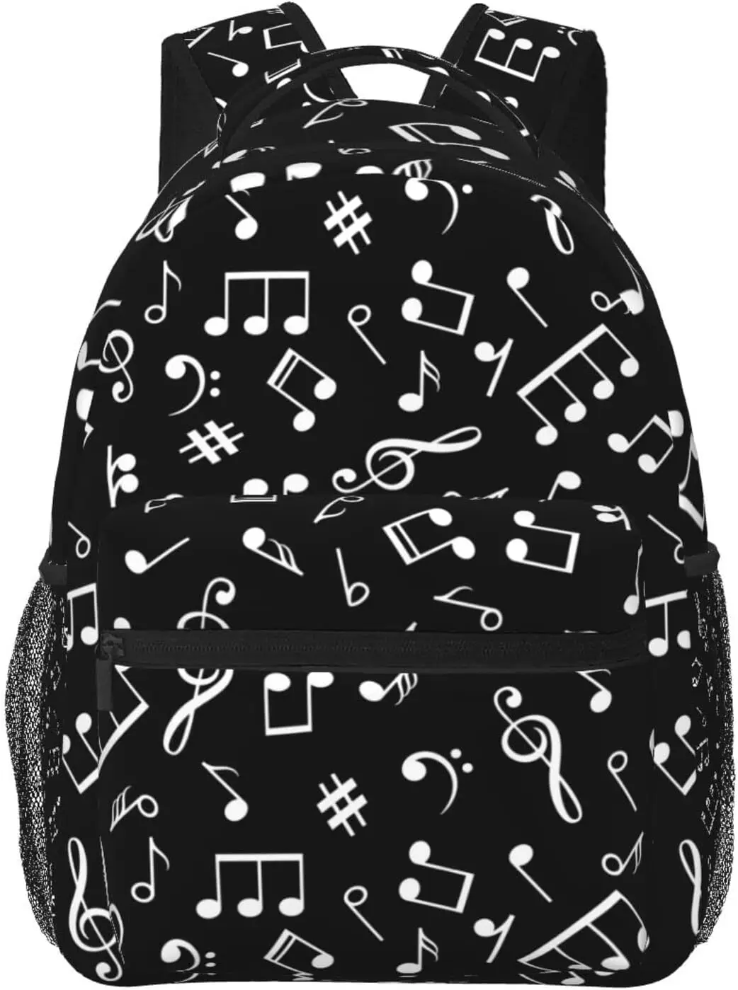 Piano Music Note Backpack Fashion Travel Hiking Camping Daypack Computer Backpacks Bookbag for Men Women