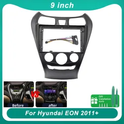 9inch Car Radio Fascia for Hyundai EON 2011+ DVD Stereo Dash Trim Kit Frame Panel GPS Navigation Installation Bezel