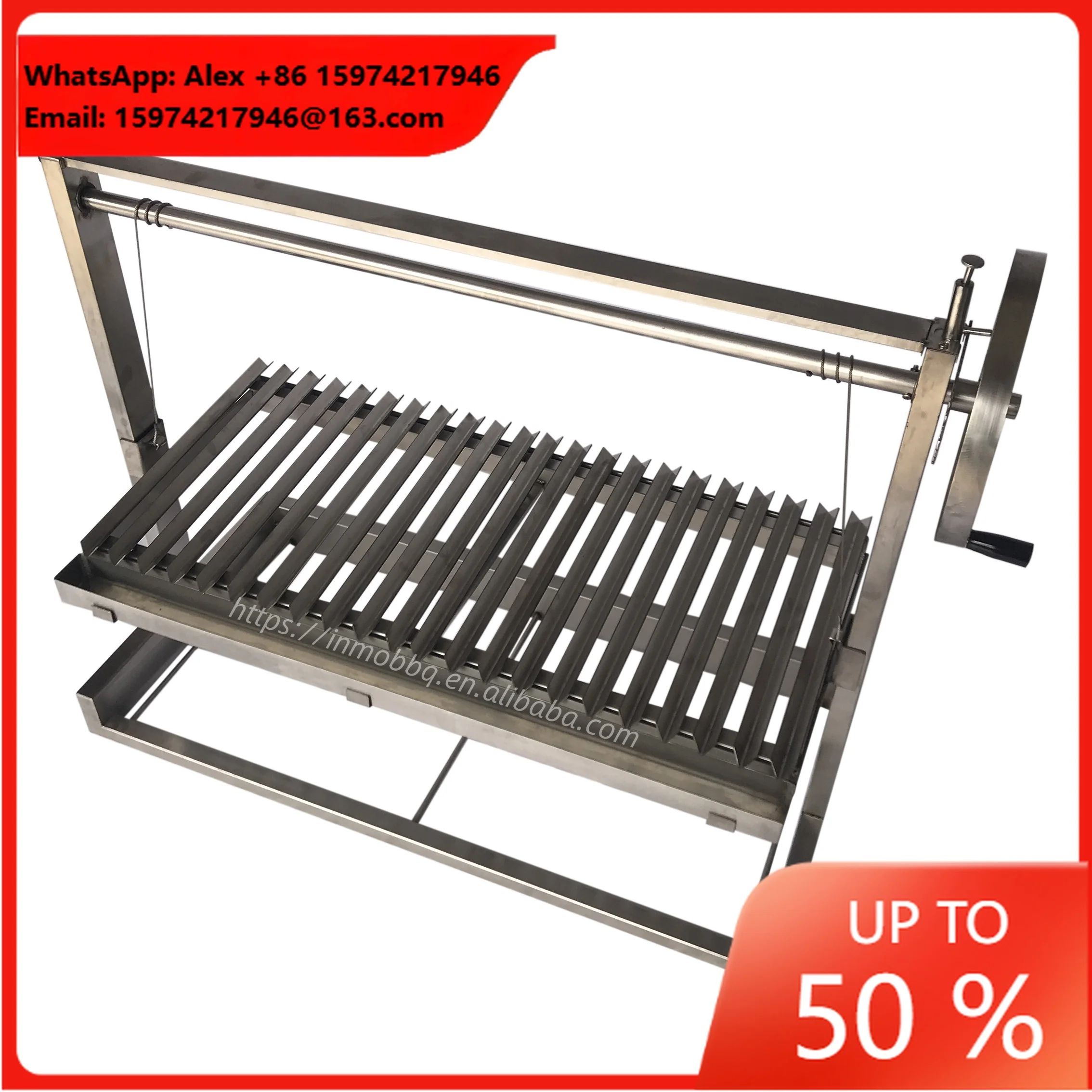 Hot Selling Argentinian Grill Height Adjustable Santa Maria Grill For Camping