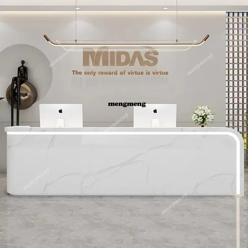

Unique Pulpit Front Reception Desk Lectern Small Reception Mobile Pulpitos Shop Display Cash Counter Bureau Postmodern Furniture