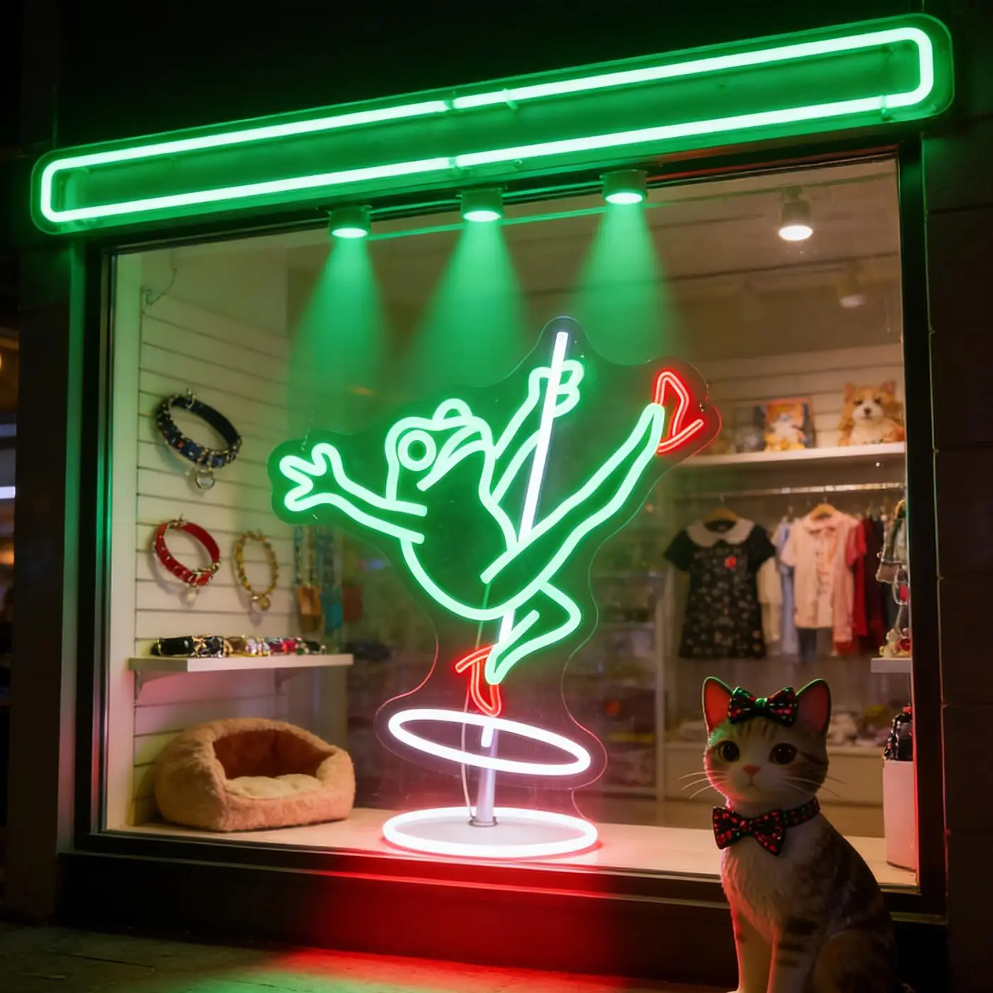 USB Neon Sign Funny Ballet Dancing Frog LED Neon Light Bar Pub Man Cave Bedroom Party Game Room Wall Decor Birthday Gift