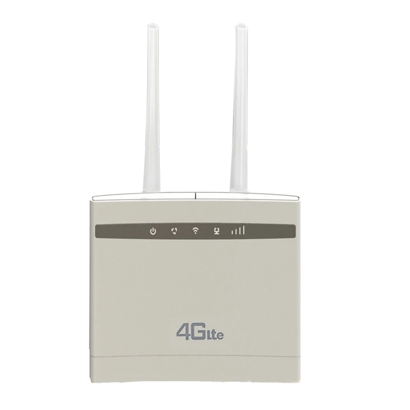 4G LTE Router 150Mbps CPE Wifi Repeater Wifi Modem Broadband with SIM Slot LAN Port Support Up to 32 Wifi Users EU Plug