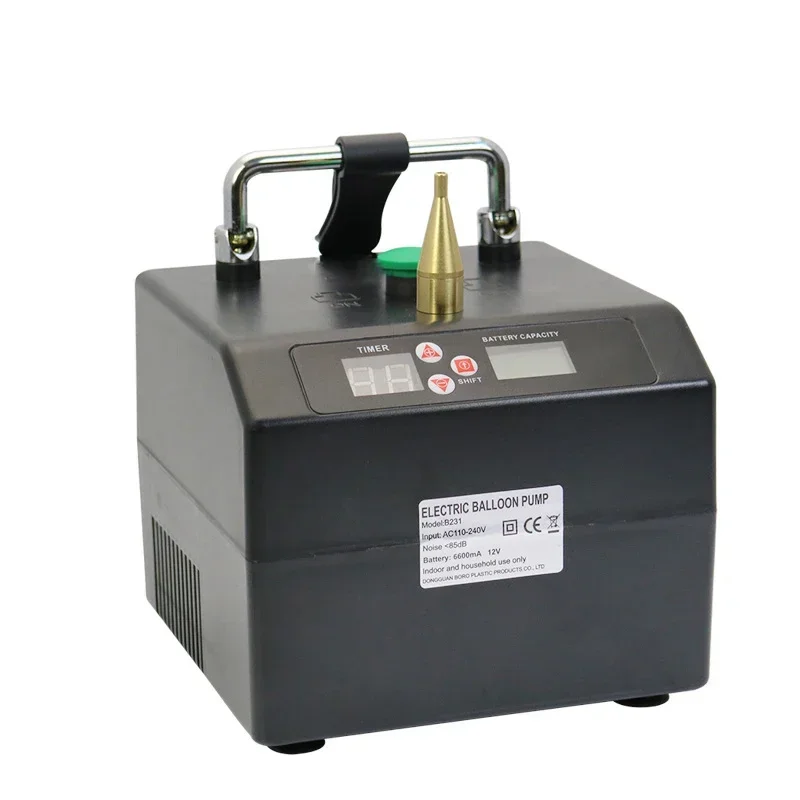 Electric Air Pump for Balloons 110-240V 5 Inch Magic round B231-3.0 High Pressure Single Hole Long Balloon Inflator Tool