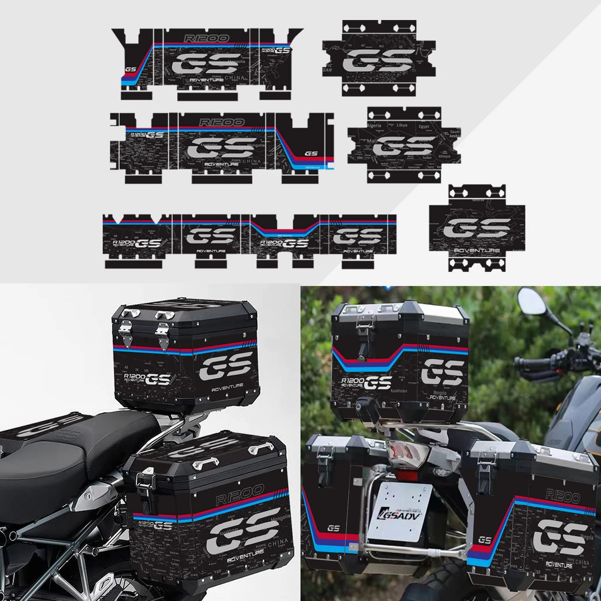 

Алюминиевая наклейка на мотоцикл для BMW Panniers 40 GS R1250GS R1200GS R1200 R1250 GS Adventure 2019-2023