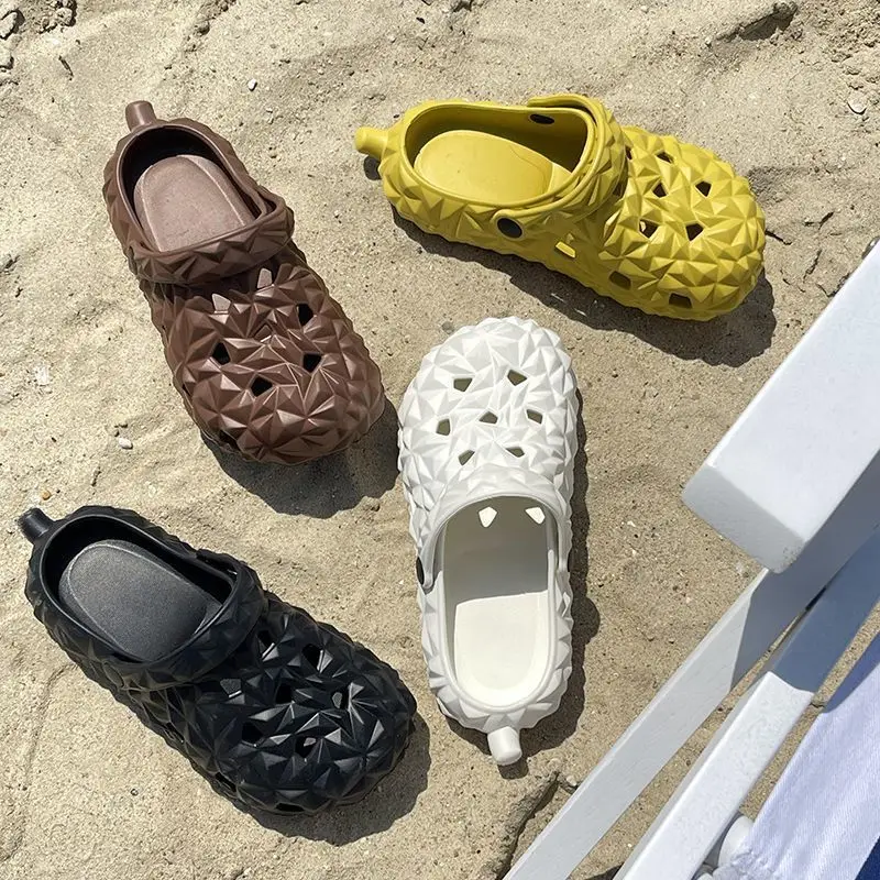 Breathable with Durian Holes Beach Shoes For Men & Women Slippers for Outdoor Adventures Feeling Step-on-the-Cloud Garden Clogs